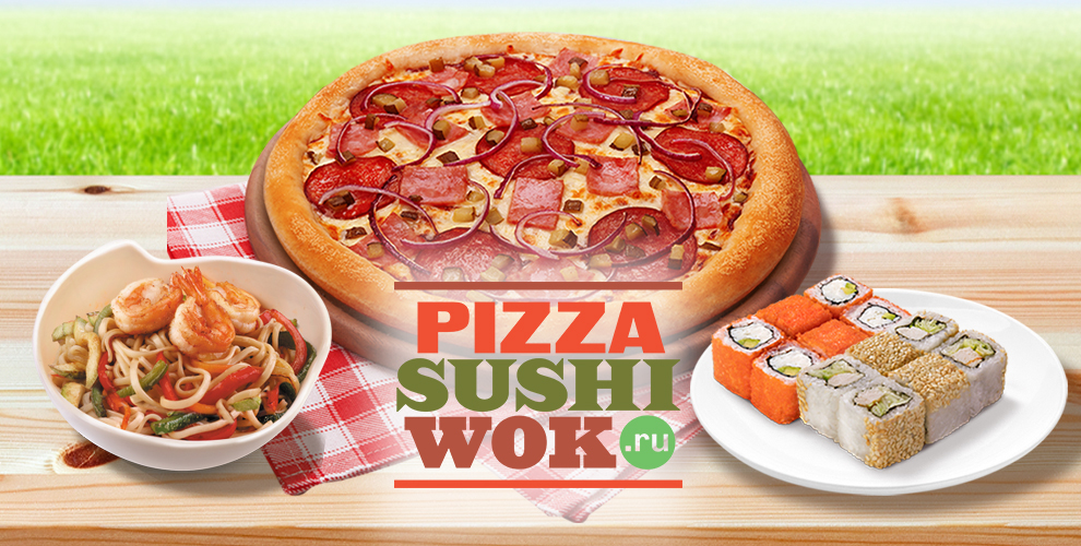 PIZZA SUSHI WOK