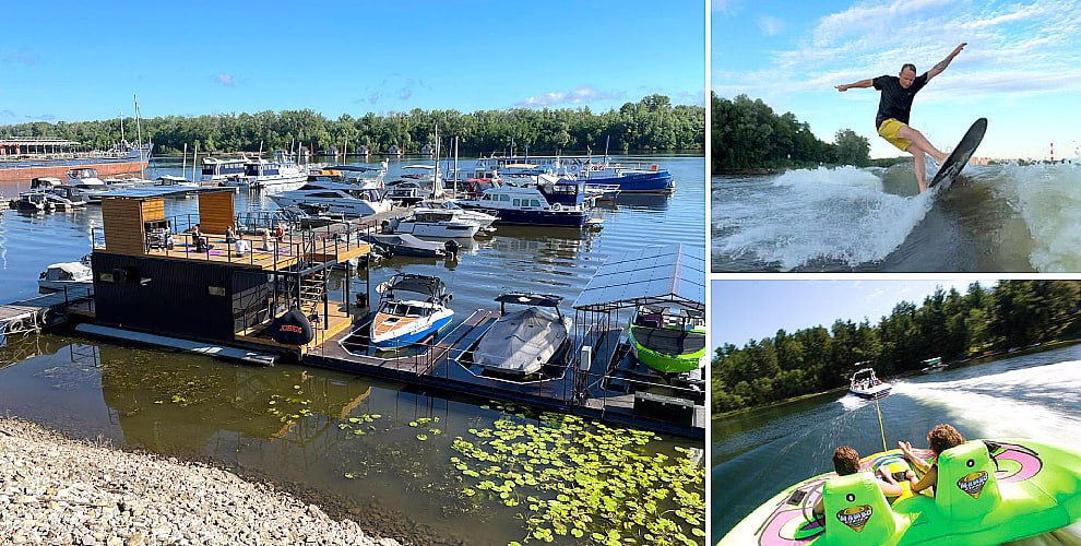 Прогулка на катере, вейксерфинг, катание на водных лыжах